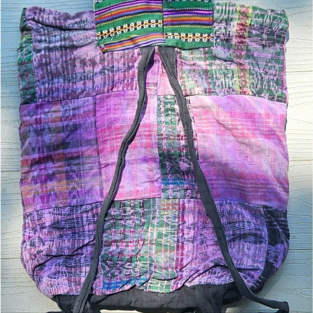 BOHO HIPPIE BACKPACK BAG HANDMADE - Picture 11 of 12